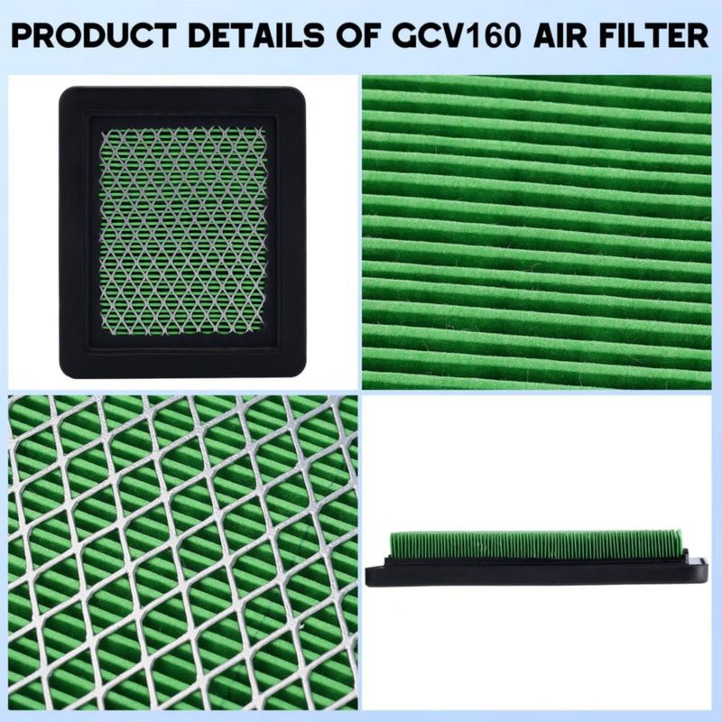 Filtro de aire Buckbock para Honda GCV160/190 GC190 13 × 11 × 2 cm