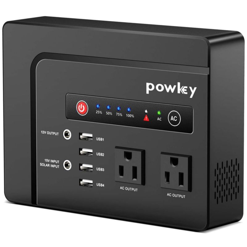 Banco de energía powkey 200W 146Wh con toma de CA portátil de 110V