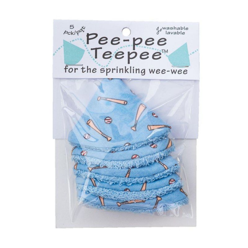 Beba Bean Pee-Pee Teepee Pack de 5 - Diseño de Béisbol
