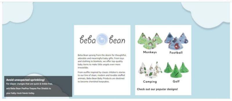 Beba Bean Pee-Pee Teepee Pack de 5 - Diseño de Béisbol