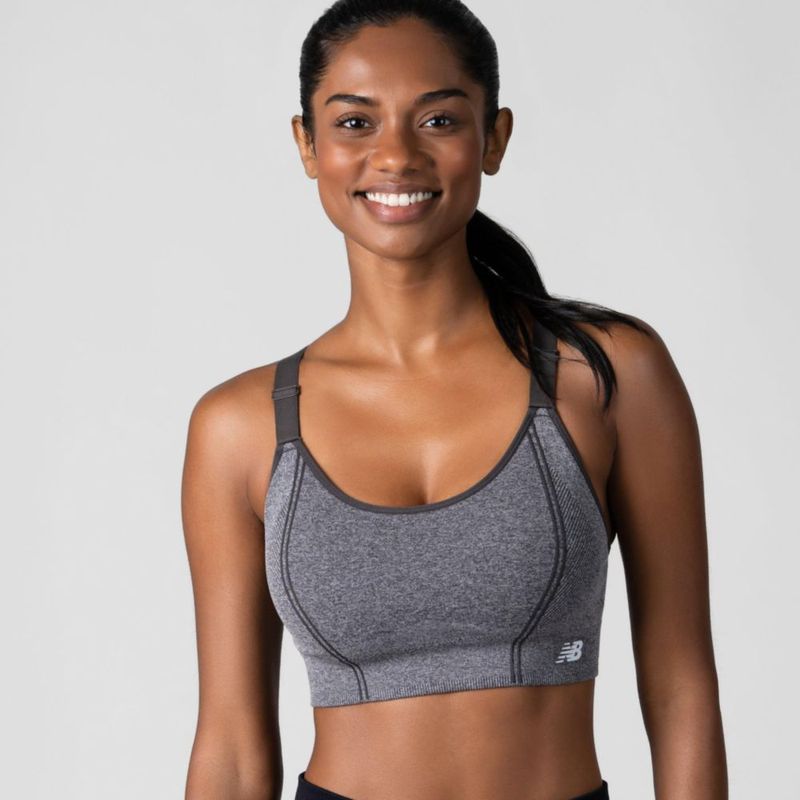 New Balance Sujetador Deportivo 2 Pack Sin Costuras y Sin Aros Soporte Medio