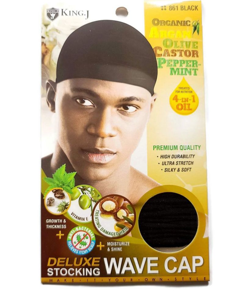 Gorro Wave King.J Deluxe Negro - Pack de 6