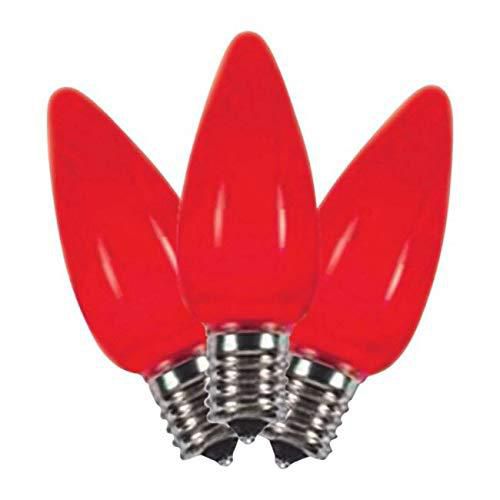 Juego de 25 luces LED navideñas Overstock C9 SMD rojas
