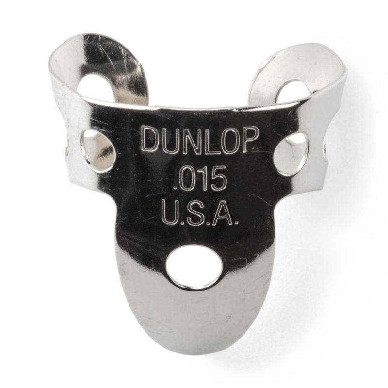 Púas de dedo Jim Dunlop de níquel plata 038 mm – paquete de 50