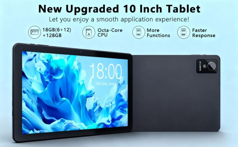 Tablet COTGOD 25 cm 18 GB RAM 128 GB ROM Android 15