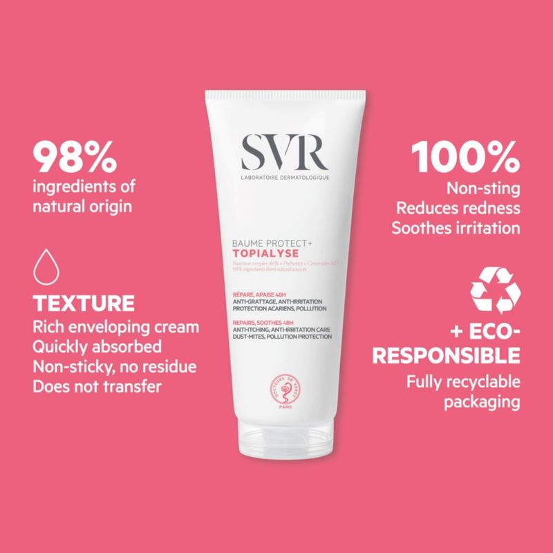 Bálsamo SVR Topialyse 200 ml Crema Hidratante 48 h para rostro y cuerpo