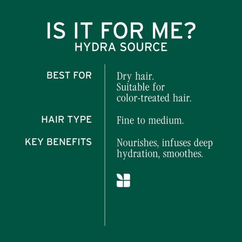 Mascarilla de tratamiento capilar Biolage Hydra Source para cabello seco