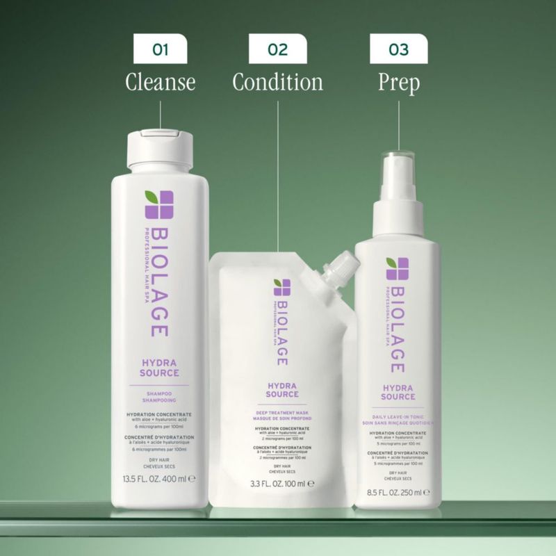 Mascarilla de tratamiento capilar Biolage Hydra Source para cabello seco