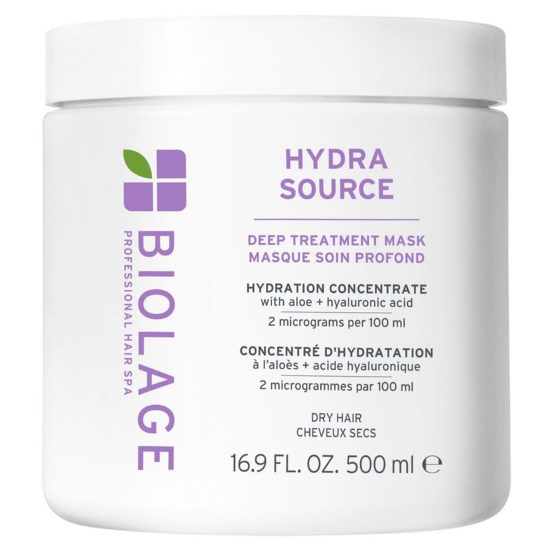 Mascarilla de tratamiento capilar Biolage Hydra Source para cabello seco