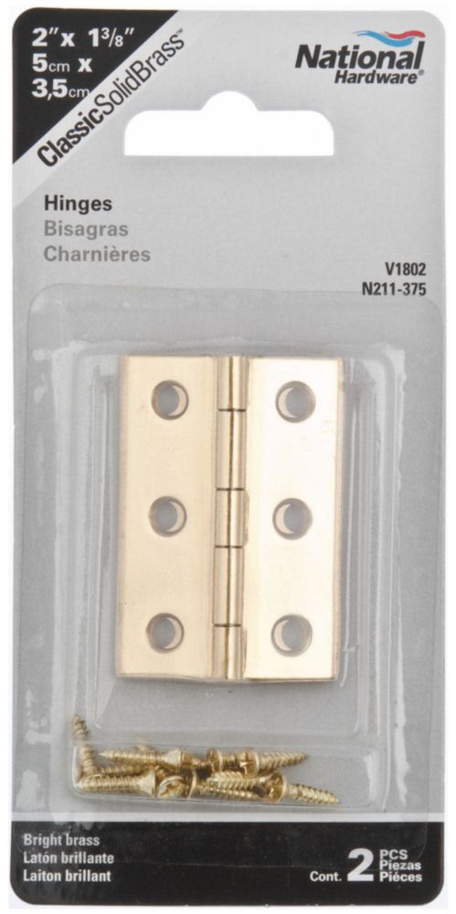 Bisagra STANLEY 5 cm Bronce Cepillado (2 piezas)