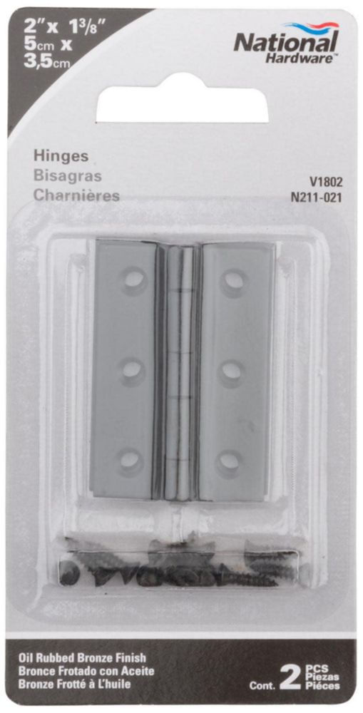 Bisagra STANLEY 5 cm Bronce Cepillado (2 piezas)