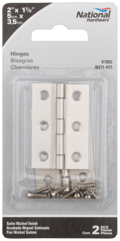 Bisagra STANLEY 5 cm Bronce Cepillado (2 piezas)