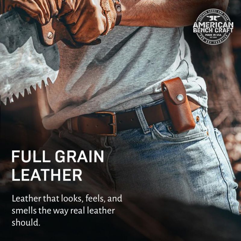 Funda para multiherramienta American Bench Craft Leatherman color marrón