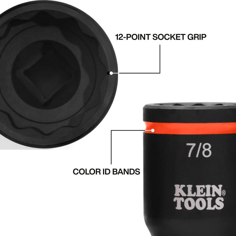 Juego de vasos KLEIN TOOLS 2 en 1 codificado por colores de 12 puntos