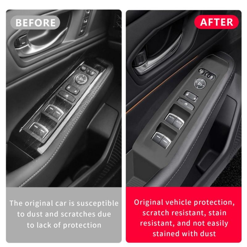 Cubierta de Panel de Interruptor de Silicona para Honda Accord 2023‑2025 – Negro (Temmis)