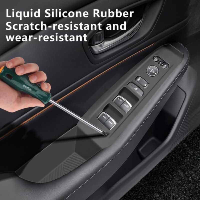Cubierta de Panel de Interruptor de Silicona para Honda Accord 2023‑2025 – Negro (Temmis)