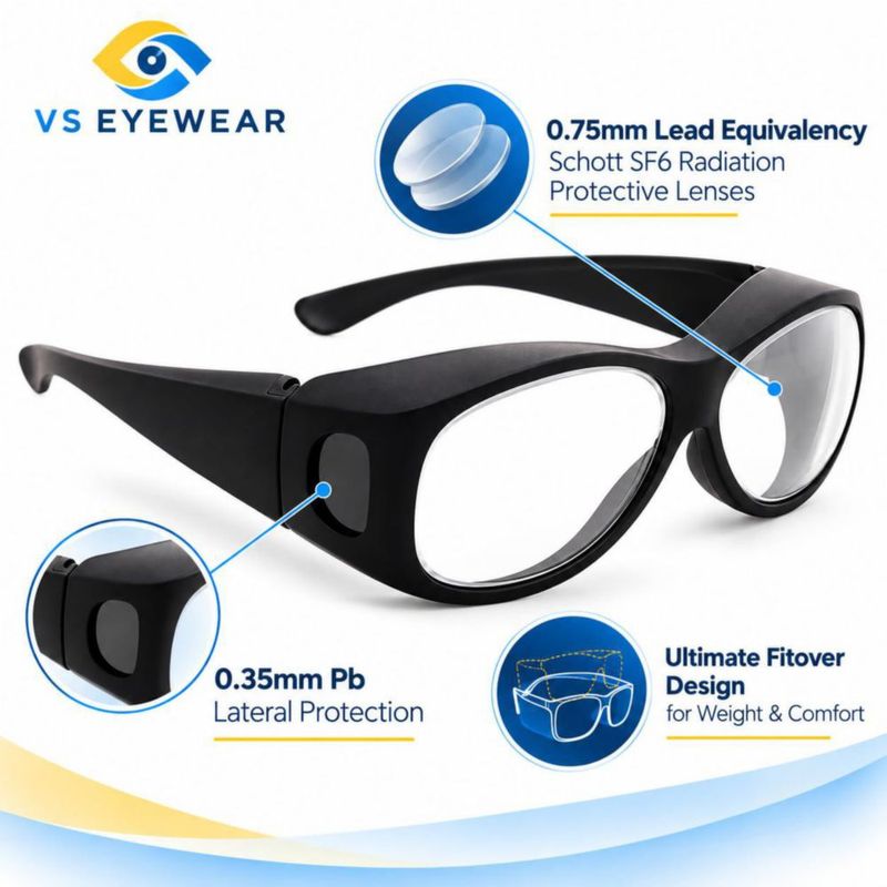 Gafas de seguridad Phillips 90 g negras tipo sobre 075 mm PbEq
