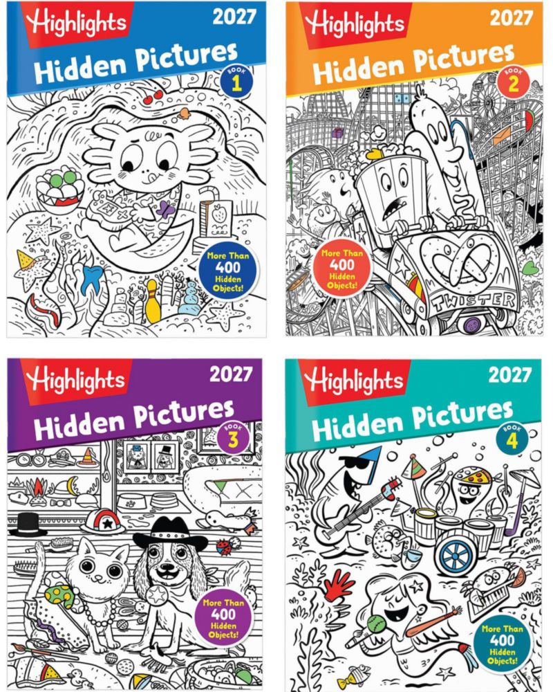 PUZZLES Highlights 2027 Imágenes Ocultas - Set de 4 Libros