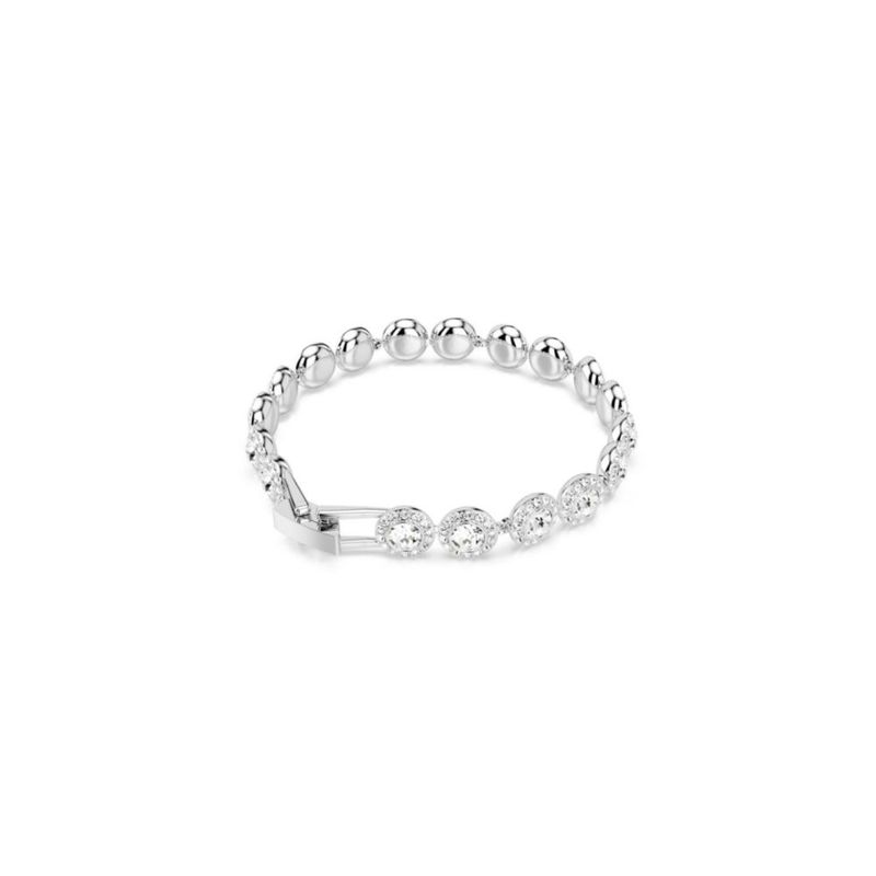 Pulsera Swarovski Una Angelic Cristal Transparente con Rodio 15‑18 cm