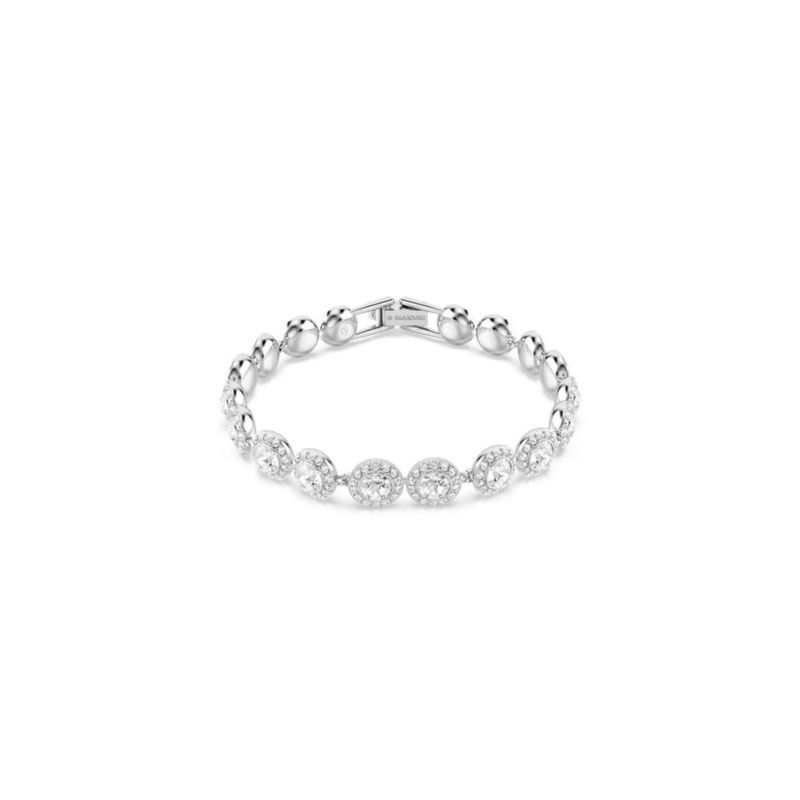 Pulsera Swarovski Una Angelic Cristal Transparente con Rodio 15‑18 cm