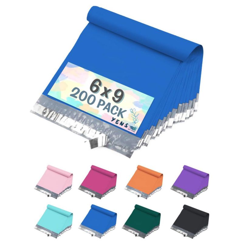 Sobres de Polietileno Yens 15 x 23 cm Pack de 200 Azul Autocierre