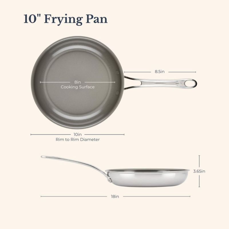Sartén Anolon de 25 cm (10 pulgadas) Cerámica con Acero Inoxidable