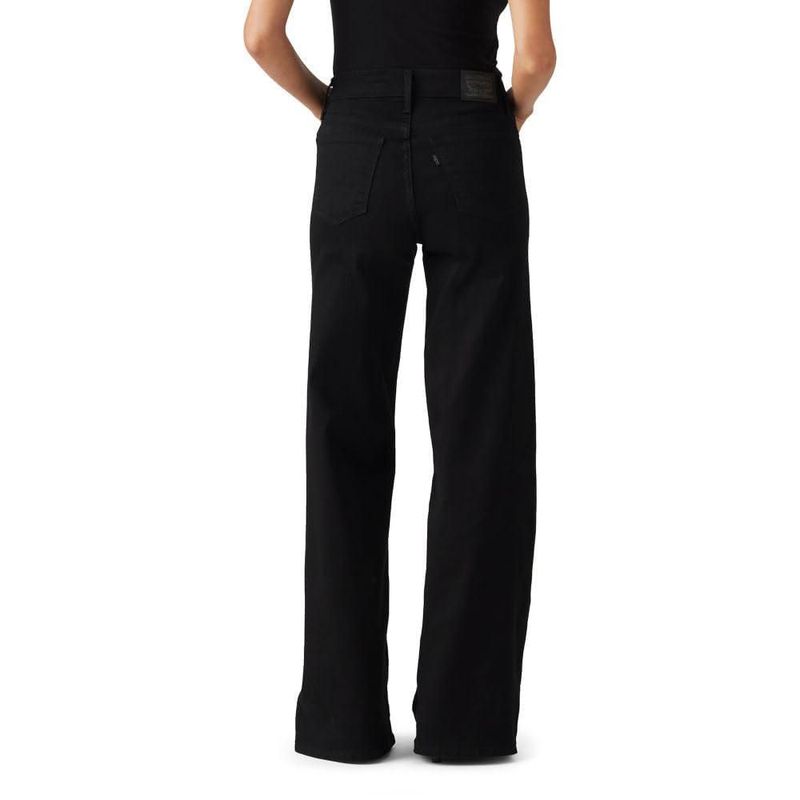 Jeans Levi's 318 Modelado Pierna Ancha Negro Suave 35+