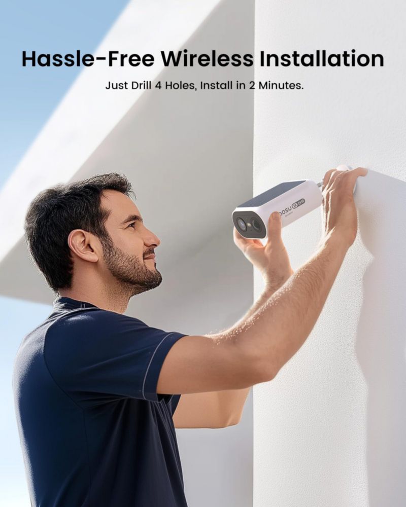Cámaras de seguridad AOSU Solar Wireless 2K Color Night Vision
