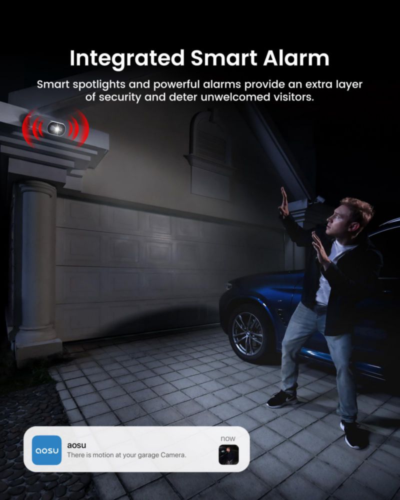 Cámaras de seguridad AOSU Solar Wireless 2K Color Night Vision