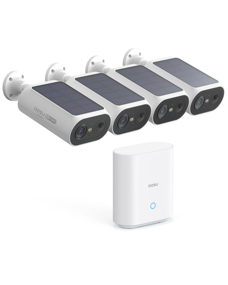 Cámaras de seguridad AOSU Solar Wireless 2K Color Night Vision