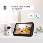Cámara de seguridad AOSU 4 MP 25 K monitor para bebés WiFi 360° paquete de 2