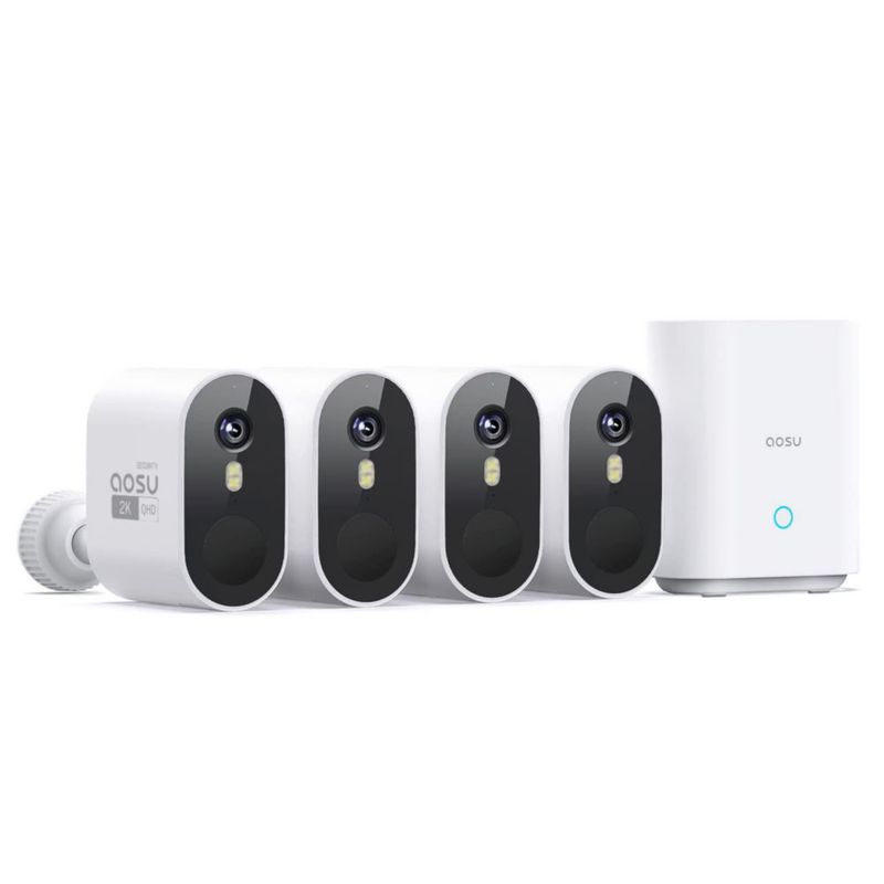 Complemento de cámara AOSU 2K para WirelessCam/SolarCam HomeBase