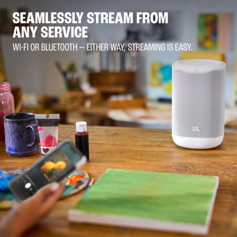 Altavoz JBL Cove P1 Wi‑Fi Alexa+ Blanco