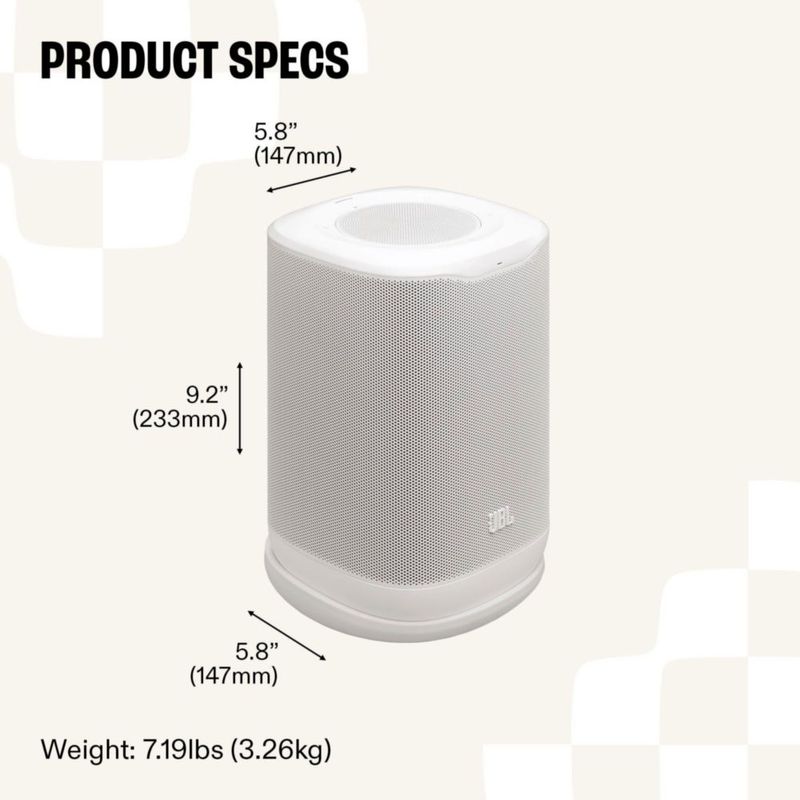 Altavoz JBL Cove P1 Wi‑Fi Alexa+ Blanco