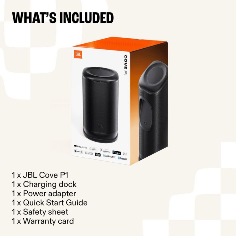 Altavoz JBL Cove P1 Wi‑Fi Alexa+ Blanco