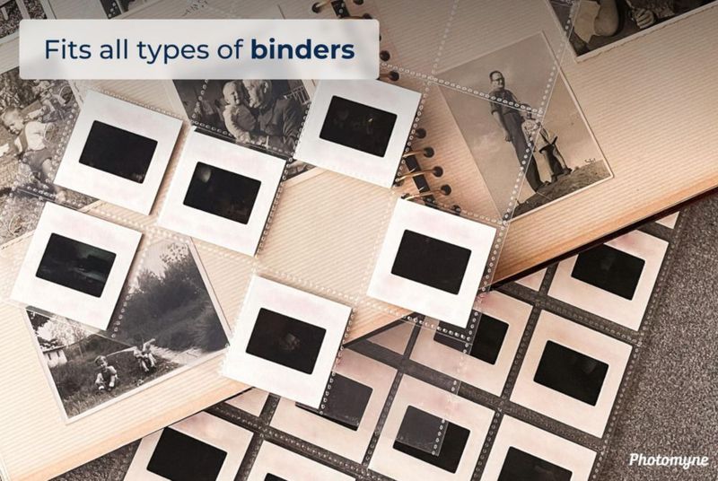 Páginas de foto PHOTOMYNE pack de 10 capacidad para 200 diapositivas