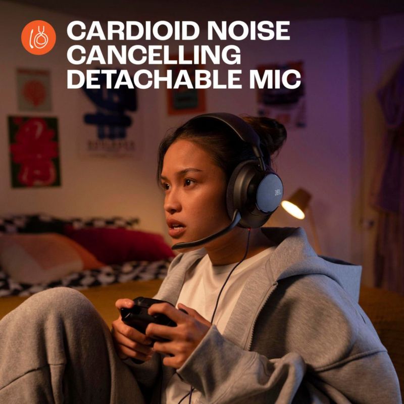 Auriculares JBL Quantum 120 con cable sobre oreja (Ice)
