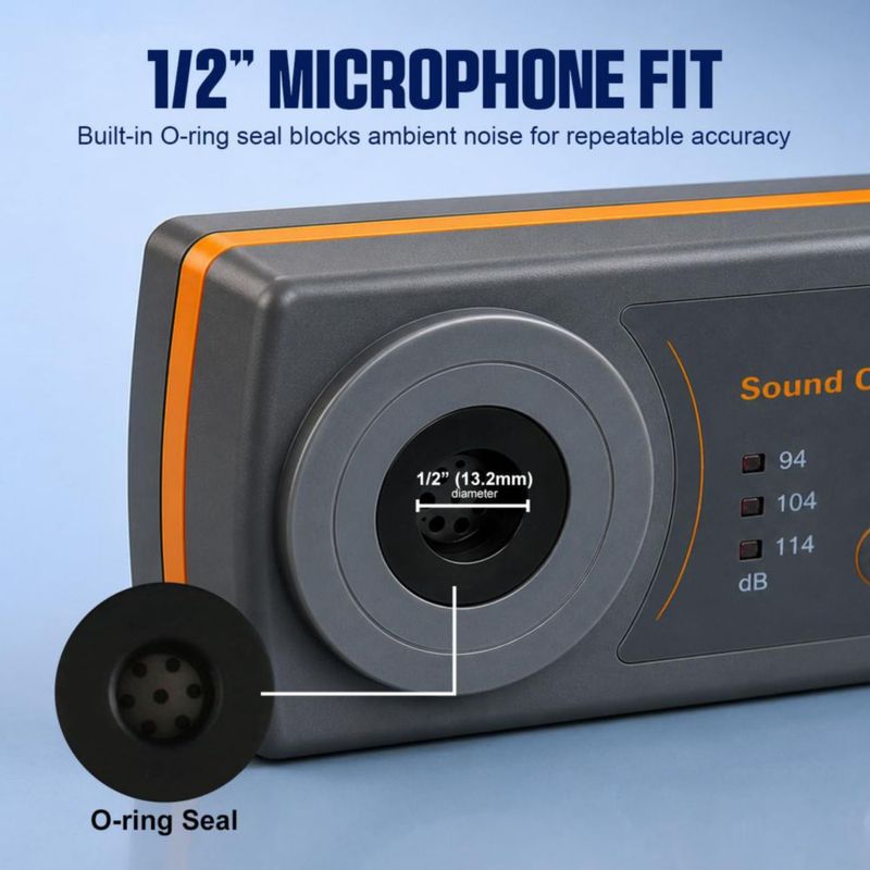Calibrador de Medidor DANOPLUS 94/104/114 dB 1/2" Mic