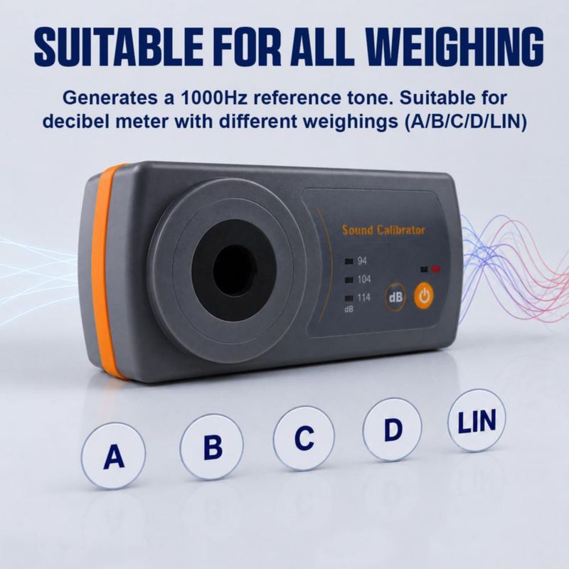 Calibrador de Medidor DANOPLUS 94/104/114 dB 1/2" Mic
