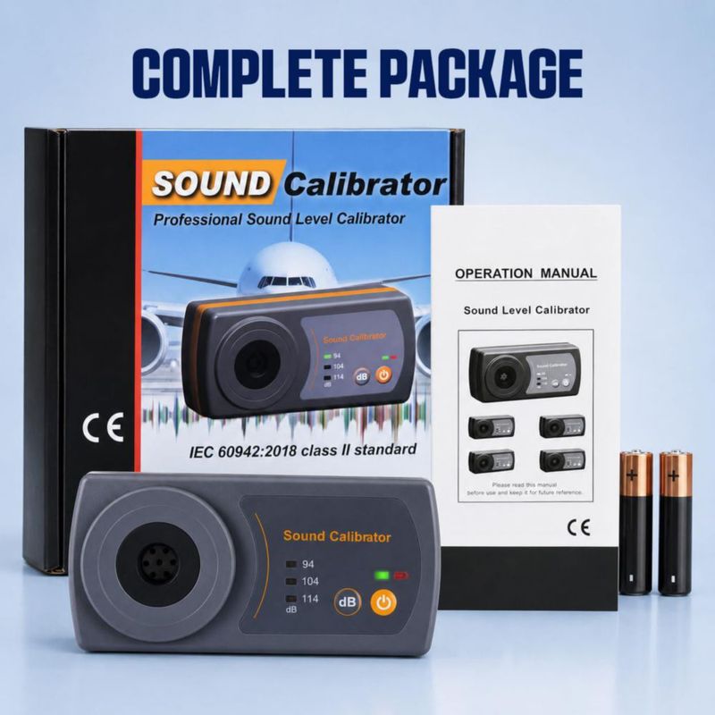 Calibrador de Medidor DANOPLUS 94/104/114 dB 1/2" Mic