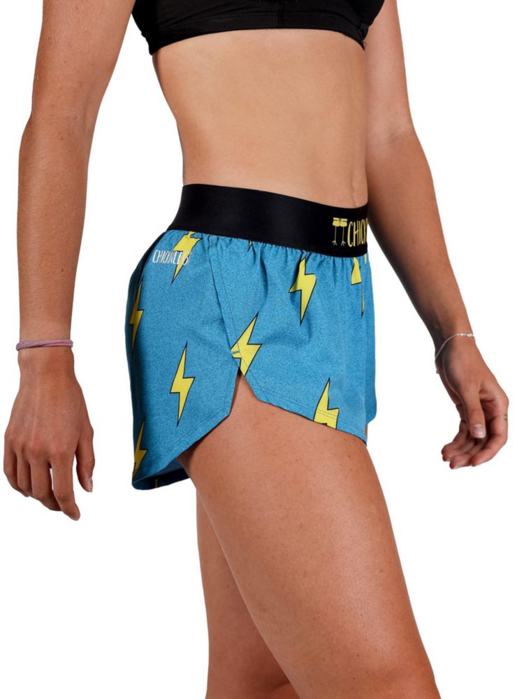 Shorts de Running ChicknLegs 4 cm Rayos Azules XS
