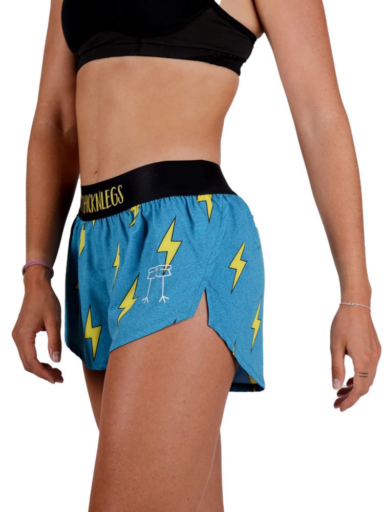 Shorts de Running ChicknLegs 4 cm Rayos Azules XS