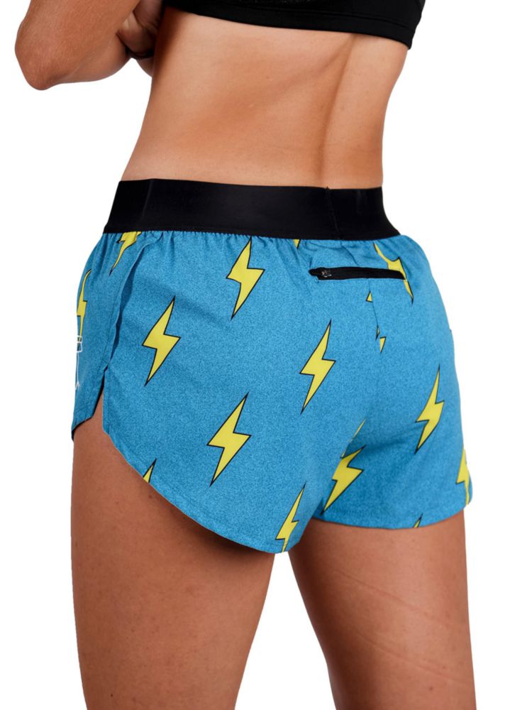 Shorts de Running ChicknLegs 4 cm Rayos Azules XS