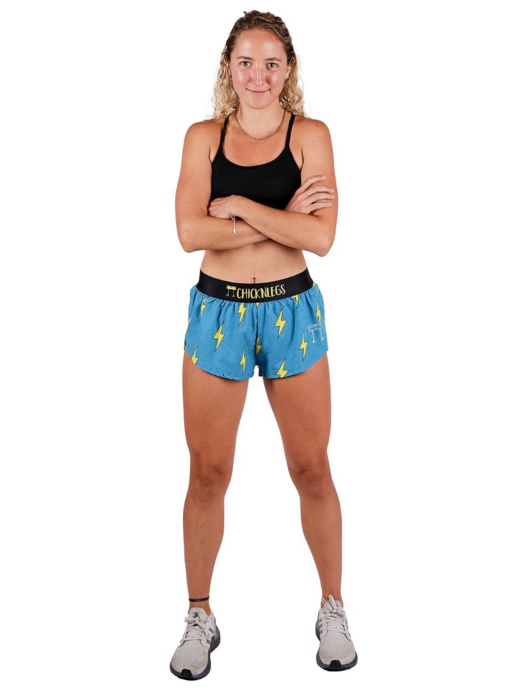 Shorts de Running ChicknLegs 4 cm Rayos Azules XS