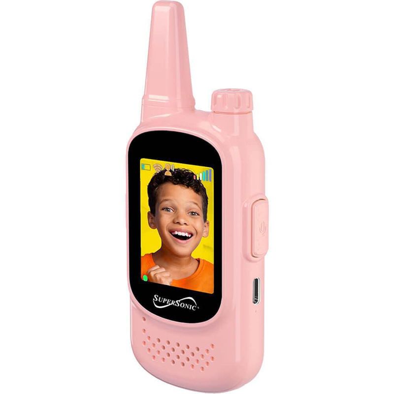 Walkie Talkie Supersonic SC-785VWT 2.0" Video Rosa