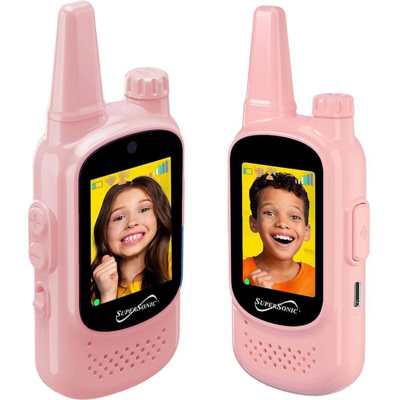 Walkie Talkie Supersonic SC-785VWT 2.0" Video Rosa