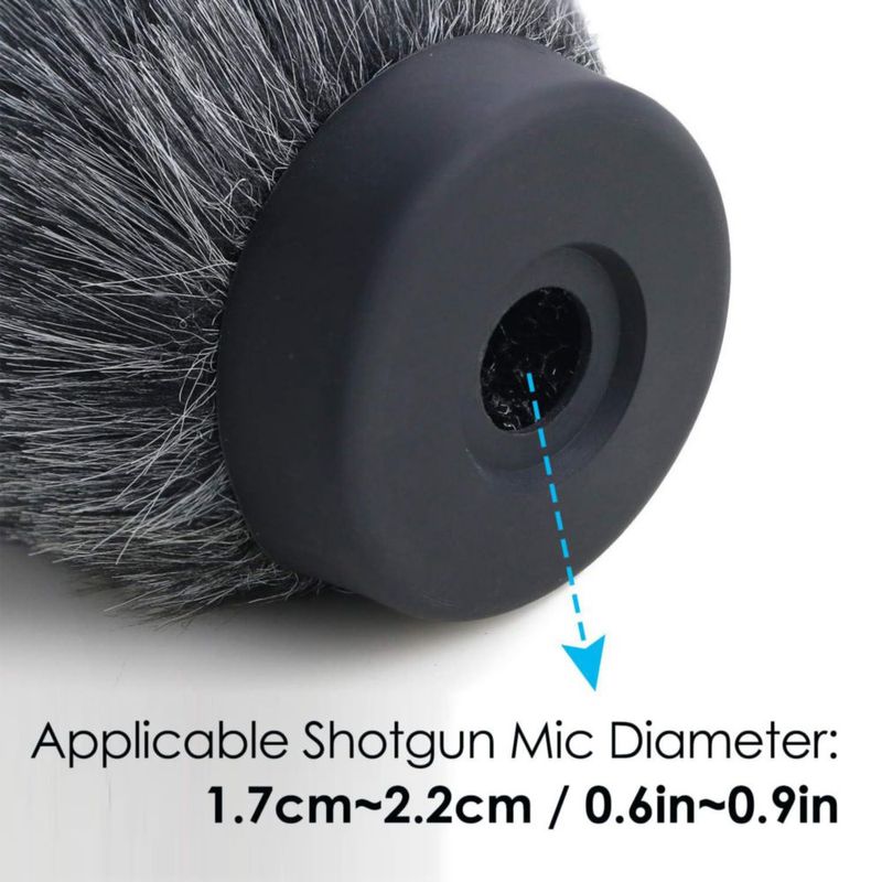 Paraviento para Micrófono YOUSHARES 18 cm Tipo Shotgun