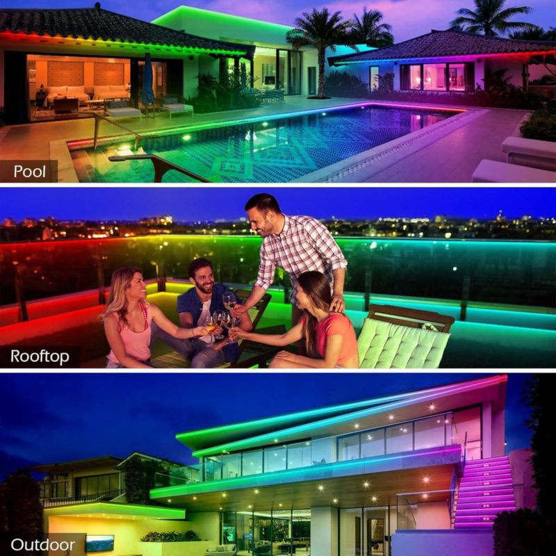 Tira LED AILBTON 61 m Impermeable RGB Bluetooth