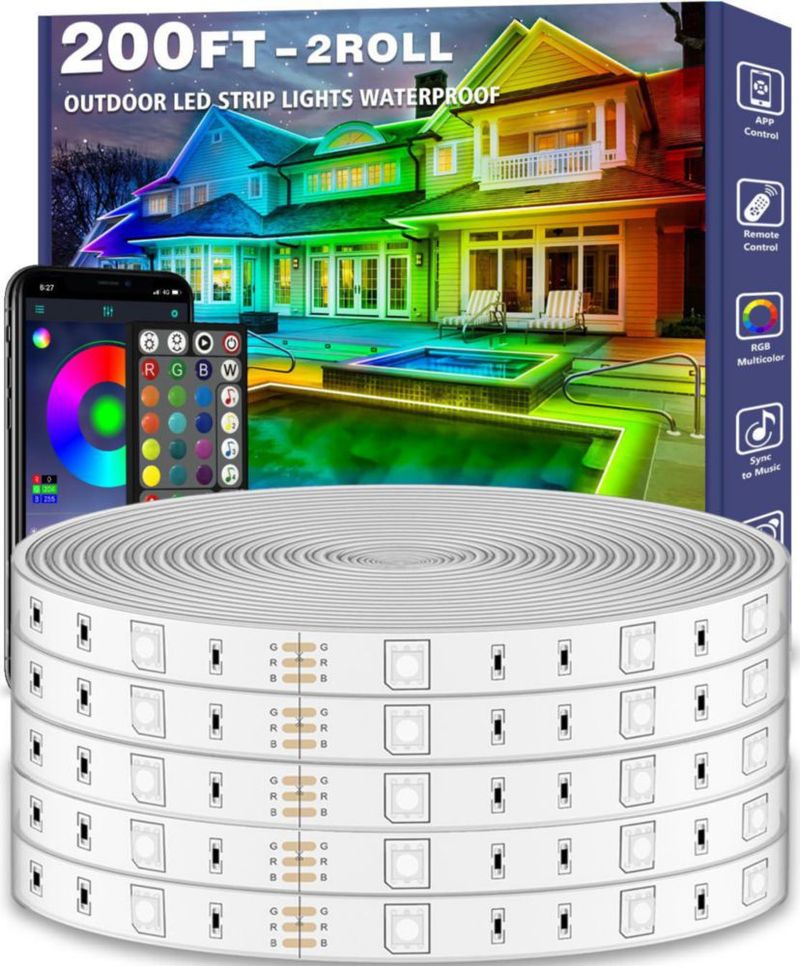 Tira LED AILBTON 61 m Impermeable RGB Bluetooth