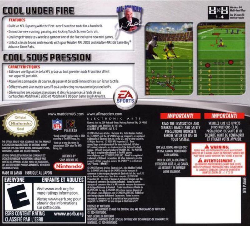 Videojuego Electronic Arts Madden 2006 para Nintendo DS
